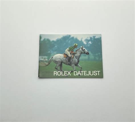 Rolex Datejust Booklet Year 1984 